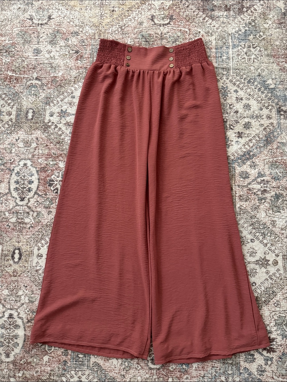 Terracotta Wide Leg Pants